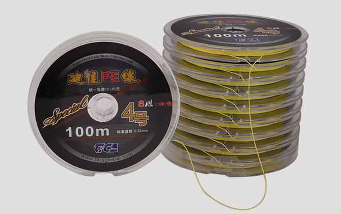 0.4号pe线抛几克饵